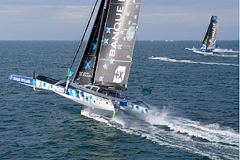 Route du Rhum 2018; première nuit très agitée avec de la casse pour deux Ultimes Sodebo et Edmond de Rothschild