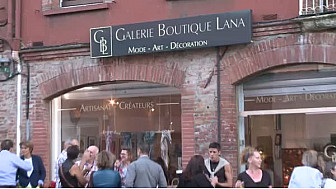 Galeries-Art présente la Galerie Boutique LANA à Toulouse; Nathalie LAFRECHINE répond au micro de Michel Lecomte #TvLocale_fr