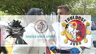 Valentin BONNEAU en Ju Jitsu Fighting aux journées @SentezVousSport au micro de Michel Lecomte de #TvLocale_fr #Toulouse