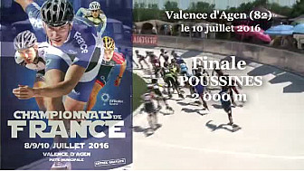 Championnat de France Roller Piste 2016: Finale Poussines 2 000m s @FFRollerSports #TvLocale_fr #TarnEtGaronne @Occitanie