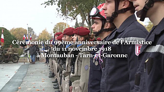 Cérémonie du 99ème anniversaire de l'Armistice du 11 novembre 1918 @Montauban @Prefet_82