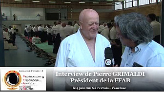 Pierre GRIMALDI Président de la FFAB Aïkido au micro de #TvLocale-fr durant la présence du Doshu en Provence les 4 et 5 juin 2016 #FFAB #Aikido