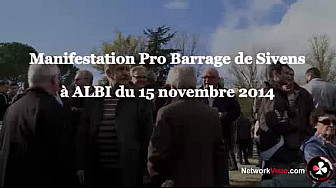 Barrage de Sivens  Manifestation des Pro-Barrage à Albi le 15 novembre 2014 à Albi
