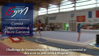 Challenge de Gymnastique du Comité Départemental de Haute-Garonne des 10 et 11 juin 2016 