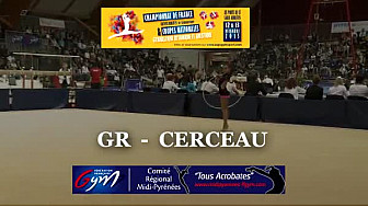 Gymnastique Rythmique Cerceau de l'équipe Midi-Pyrénées au Championnat de France Intercomités de Ponts de Cé @ffgymnastique #TvLoclale_fr