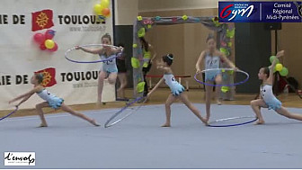 Gymnastique GR DC4 Benjamines: l'ensemble de L'Envol Saint Gaudinois se classe premier
