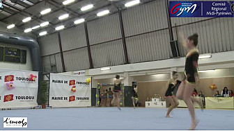 Gymnastique GR Zone DC4 Cad/Jun/Sen: l'ensemble de L'Envol Saint Gaudinois se classe second