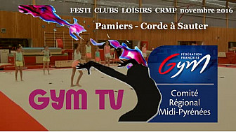 Gymnastique: le club de Pamiers présentait la Corde à Sauter au Festi Clubs Loisirs du 19 novembre à la MAG de #Colomiers