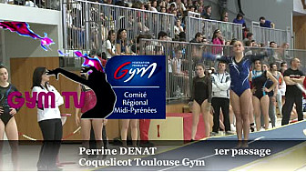 Gymnastique Tumbling: Perrine DENAT du Coquelicot Toulouse Gym aux Championnat Sud en Tumbling 18ans et + le 9 avril 2016 à Colomiers @FFGymnastique