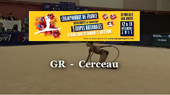 Meredith ARNAUD GR Cerceau  au Championnat National Junior Espoir de Ponts de Cé le 13 décembre 2015 @ffgymnastique @jds_fr #TvLocale_fr