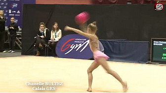 Chanelle BULTEZ GR Ballon au Championnat National Juniors Espoirs de Ponts de Cé @ffgymnastique #TvLocale_fr