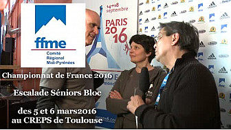 Championnat de France Escalade Bloc 2016: Interview d' Hubert De Rivals président du Comité Départemental 31 ffme  @ffme1 @MidiPyFFME #TvLocale_fr