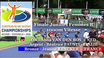 Jeanne RENCKER Médaillée BRONZE au Championnat d'Europe de  Roller Piste 2016 au JF B 1000m Vitesse @FFRollerSports #TvLocale_fr #TarnEtGaronne @Occitanie