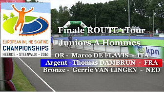Thomas DAMBRUN Médaillé d'ARGENT Roller Route 1 Tour au Championnat d'Europe : Juniors A Hommes à Heerde - Pays-Bas @FFRollerSports #TvLocale_fr