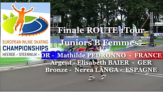 Mathilde PEDRONNO Championne d'Europe 2016 en Roller Route 1 Tour: Juniors B Femmes à Heerde - Pays-Bas @FFRollerSports #TvLocale_fr