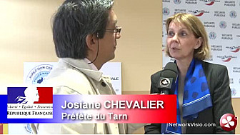 Josiane Chevalier Prefète du Tarn, répond aux questions de Michel Lecomte à propos du Bilan Sécurité Estivale 2013