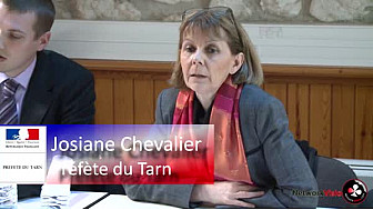 Josiane Chevalier, Préfète du Tarn, présente le bilan sécurité 2013.