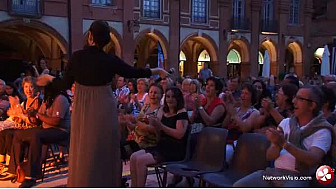 les 'Gospel lights' et le public interprètent ' When the saints ' Montauban 2012