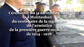 Cérémonie du 11 novembre 2018 centième anniversaire de l'Armistice de la Première Guerre Mondiale de 14-18 @Montauban @Prefet_82 @Smartrezo