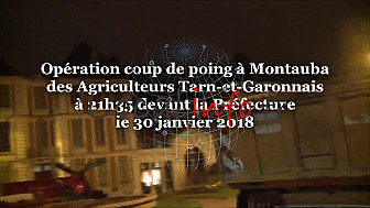 Les Agriculteurs en Colère en Tarn-et-Garonne: Opération coup de poing à 21h35 devant la Préfecture du Tarn-et-Garonne @Occitanie @tarnetgaronne_CG @FNSEA