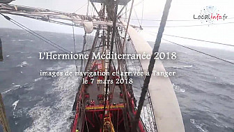 L'Hermione Méditerranée 2018 : après 10 jours de navigation par gros temps arrivée à Tanger @LHERMIONE_SHIP ‏@Localinfo_fr