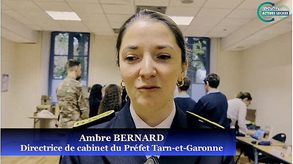 Acteurs Locaux Tarn-et-Garonne - interview de Ambre BERNARD directrice de cabinet du Préfet de Tarn
