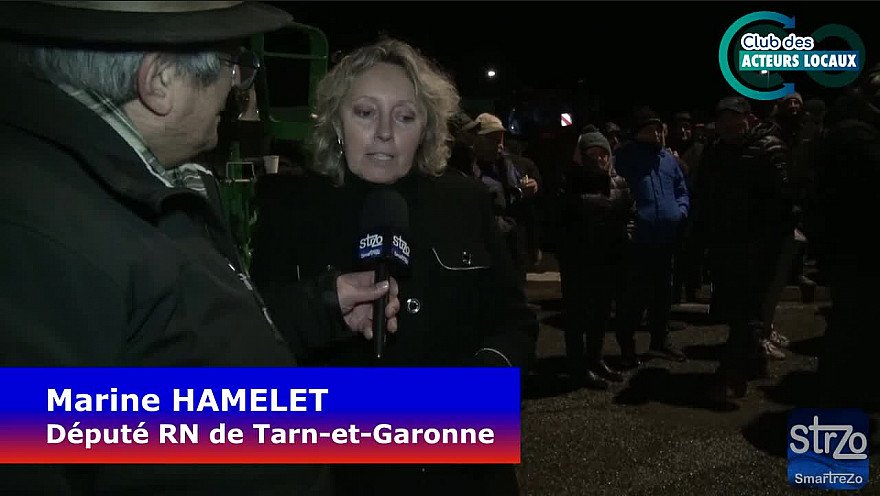 Mobilisation Agricole du Tarn-et-Garonne -  interview de Marine Hamelet Député RN du Tarn-et-Garonne
