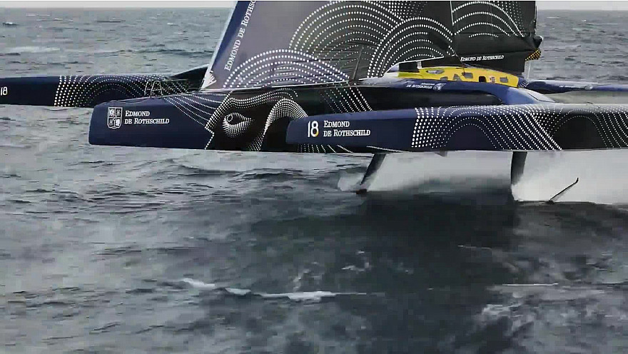 Acteurs Locaux de Saint-Malo - Charles CAUDRELIER sur son Ultim volant Edmond de Rothschild Route du Rhum 2026
